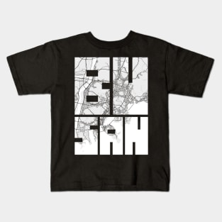 Busan, South Korea City Map Typography - Light Kids T-Shirt